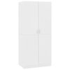 vidaXL Kleiderschrank Weiß 80x52x180 cm Holzwerkstoff