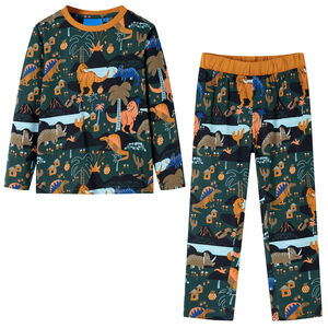 Kinderpyjama mit Langen &Auml;rmeln Dunkelgr&uuml;n 92
