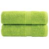 vidaXL Premium Waschhandt&uuml;cher SOLUND 2 St&uuml;ck Apfelgr&uuml;n 30x30 cm 600 g/m&sup2;