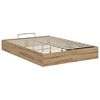 vidaXL Ottoman Bettgestell Artisan-Eiche 150 x 200 cm Holzwerkstoff