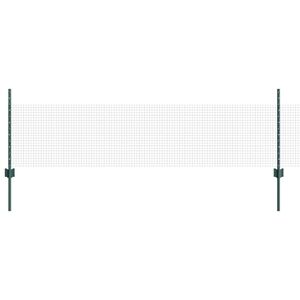 vidaXL Schwei&szlig;drahtzaun mit Pfosten 50 x 0,5 m (B x H)