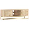 vidaXL TV-Schrank Golden 120x30x40 cm Massivholz Mango
