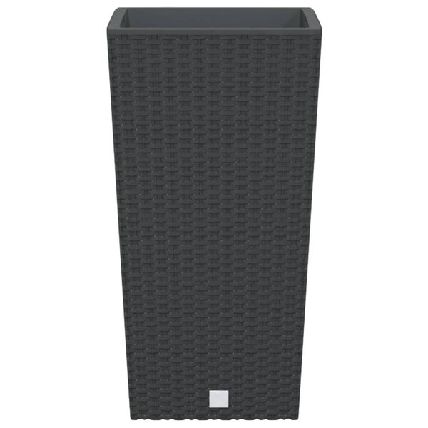 vidaXL Pflanzk&uuml;bel mit herausnehmbaren Einsatz Anthrazit 11/26,5 L PP