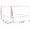 vidaXL Couchtisch Wei&szlig; 60x50x40 cm Holzwerkstoff
