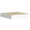 vidaXL Schweberegal Eichen-Optik und Wei&szlig; 23x23,5x3,8 cm MDF