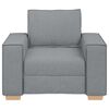 vidaXL Sofa Stuhl Hellgrau 100x78x84 cm Stoff