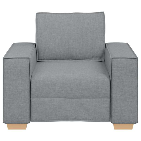vidaXL Sofa Stuhl Hellgrau 100x78x84 cm Stoff