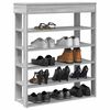 vidaXL Schuhregal Grau Sonoma 80x30x98 cm Holzwerkstoff