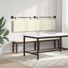 vidaXL H&auml;ngevorderseite Wandmontiert Creme 190 x 55 x 5 cm Cordstoff