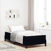 vidaXL Boxspringbett mit Matratze Schwarz 80 x 200 cm Stoff