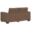 vidaXL 3-teiliges Sofa-Set mit Kissen, brauner Stoff