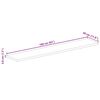 vidaXL Tischplatte 160x30x3,8 cm Rechteckig Altholz Massiv