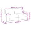 vidaXL 2-Sitzer-Sofa 140 cm Leinen