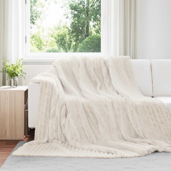 vidaXL Wohndecken 6 pcs Creme 270 x 240 cm Fleece