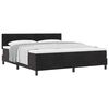 vidaXL Boxspringbett mit Matratze Schwarz 180 x 200 cm Samt
