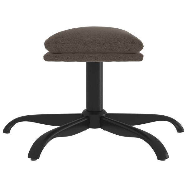 vidaXL Fu&szlig;hocker Dunkelgrau 60x60x36 cm Mikrofasergewebe