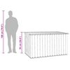 vidaXL Gartenbox Grau 171x99x93 cm