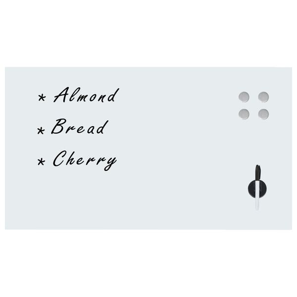 vidaXL Magnettafel Wandmontage Glas 120x60 cm