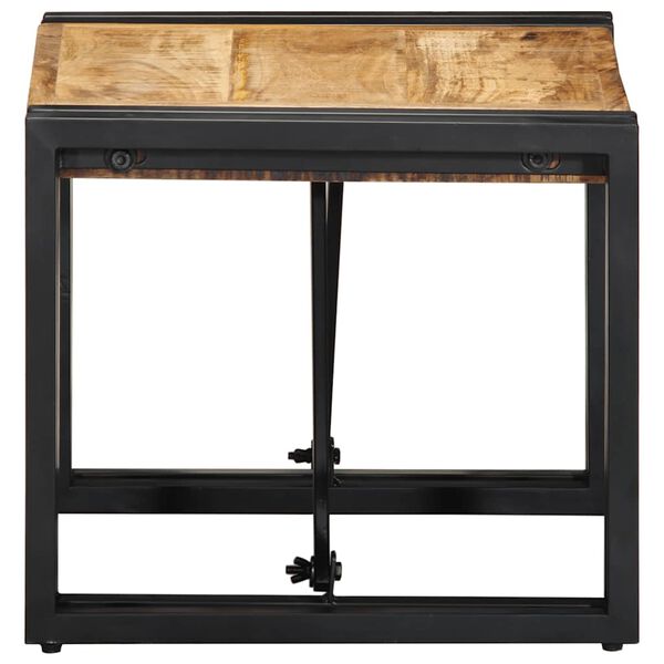 vidaXL Couchtisch 40x40x35 cm Raues Massivholz Mango