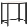 vidaXL Tisch Wei&szlig; 80 x 50 x 77 cm Ingenieure Holz und Stahl
