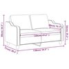 vidaXL 2-Sitzer-Sofa Taupe 120 cm Stoff