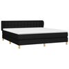 vidaXL Boxspringbett mit Matratze Schwarz 180x200 cm Stoff
