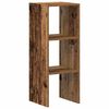 vidaXL B&uuml;cherregal Stapelbar Altholz-Optik 30x30x80 cm Holzwerkstoff