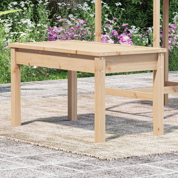 vidaXL Gartenbank 80x44x45 cm Massivholz Kiefer