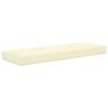 vidaXL Sitzkissen f&uuml;r Outdoor Creme 115 x 40 x 8 cm 100 % Polyester