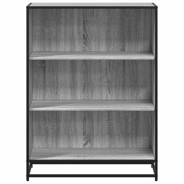 vidaXL Bücherregal Grau Sonoma 80,5x35x107,5 cm Holzwerkstoff