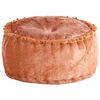 vidaXL Pouf Rund Samt 40x20 cm Rostbraun