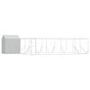 vidaXL Outdoor-Hundezwinger mit Dach Silbern 10x6x2,5 m Stahl Verzinkt