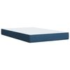 vidaXL Boxspringbett mit Matratze Blau 120x190 cm Stoff