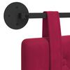 vidaXL H&auml;ngevorderseite Wandmontiert Weinrot 130 x 55 x 5 cm Samt