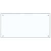 vidaXL K&uuml;chenr&uuml;ckwand Transparent 80&times;40 cm Hartglas