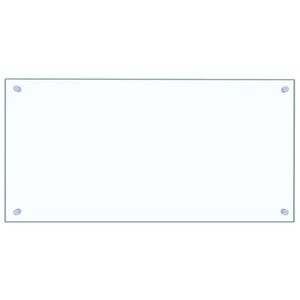 vidaXL K&uuml;chenr&uuml;ckwand Transparent 80&times;40 cm Hartglas