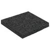 vidaXL Gummigranulat-Patiopad Schwarz 9 x 9 x 0,8 cm Gummi