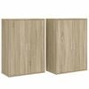 vidaXL Sideboards 2 Stk. Sonoma-Eiche 60x31x84 cm Holzwerkstoff