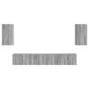 vidaXL TV-Schrankset Wandmontiert 5 pcs Graues Sonoma Holzwerkstoff