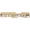 vidaXL Outdoor-Sofagarnitur 8 stk. Wei&szlig; und Beige