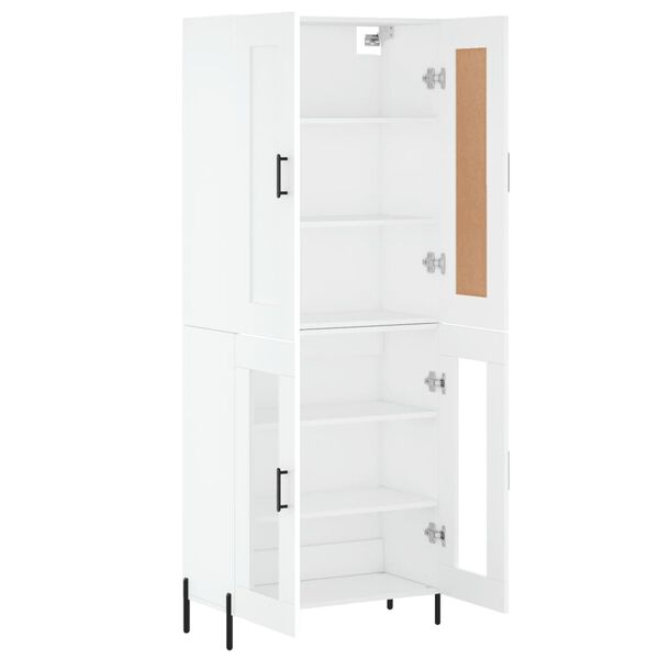 vidaXL Highboard Wei&szlig; 69,5x34x180 cm Holzwerkstoff