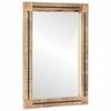 vidaXL Spiegel Wandmontiert Braun und Schwarz 70 x 50 x 3 cm Glas