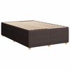 vidaXL Boxspringbett mit Matratze Dunkelbraun 120x190 cm Stoff