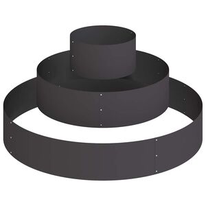 vidaXL Garten-Pflanzgef&auml;&szlig; Schwarz 120 x 120 x 20 cm