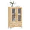 vidaXL Highboard Sonoma-Eiche 69,5x31x115 cm Holzwerkstoff