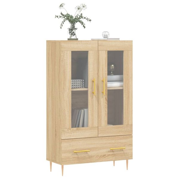 vidaXL Highboard Sonoma-Eiche 69,5x31x115 cm Holzwerkstoff