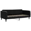 vidaXL Tagesbett Ausziehbar Schwarz 90x190 cm Samt