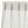 vidaXL Voile-Vorhang mit Vorh&auml;ngen 2 pcs Creme 140 x 140 cm Polyester