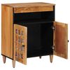 vidaXL Sideboard mit Speicher Natur 60 x 33,5 x 75 cm Massivholz Mango