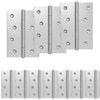 vidaXL Scharnier 12 stk. 100 x 70 x 8 mm Silber Stahl